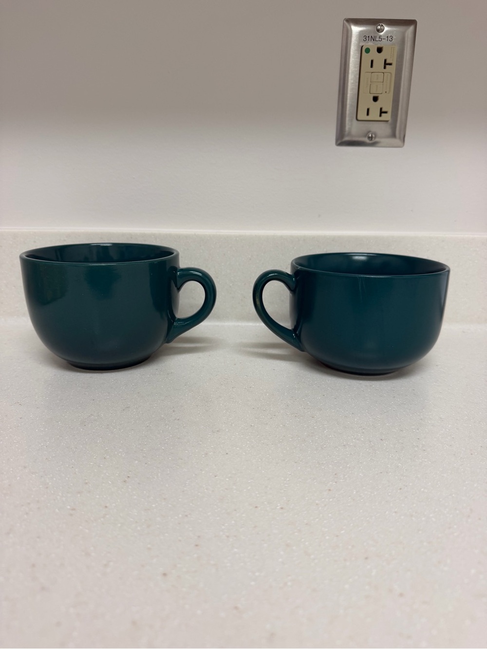 2 Green Soup Mug Souper Mug oversized coffee mugs coffee cups ceramic